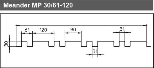 meander profiel 30-61 120