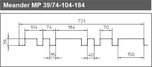 meander profiel 39-74 104 184