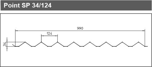 pointed profile 34-124
