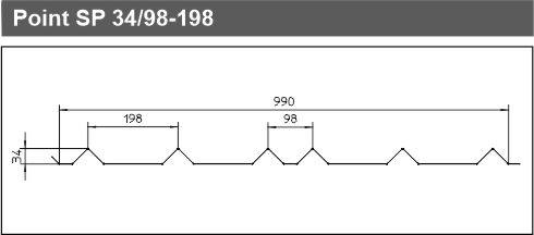 pointed profile sp 34-98 198