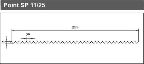 pointed profile 11-25