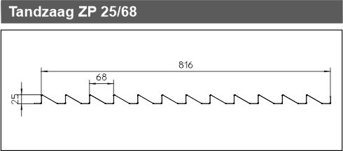 tandzaag profiel 25-68
